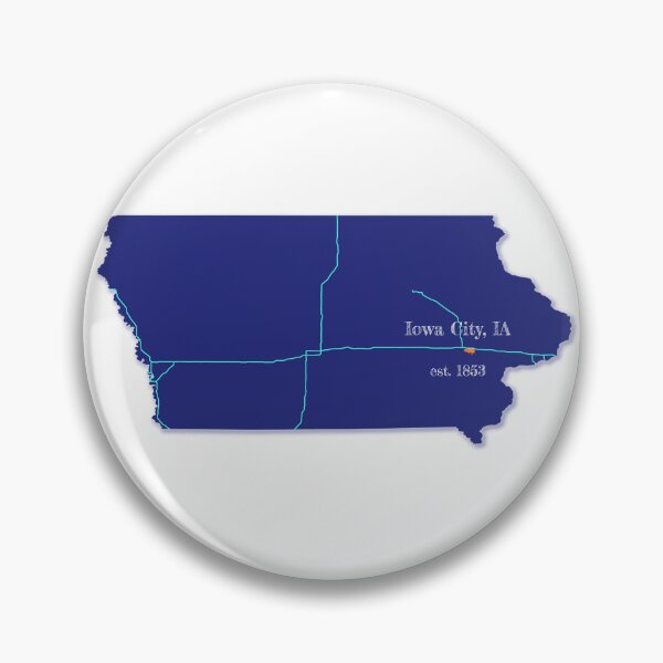 Item preview, Iowa City, IA [Blue] designed and sold by PhilbonianDezin.