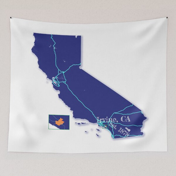 Item preview, Irvine, CA [Blue] designed and sold by PhilbonianDezin.