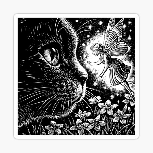 Item preview, Cat Meets Fairy designed and sold by Mark and Heather.