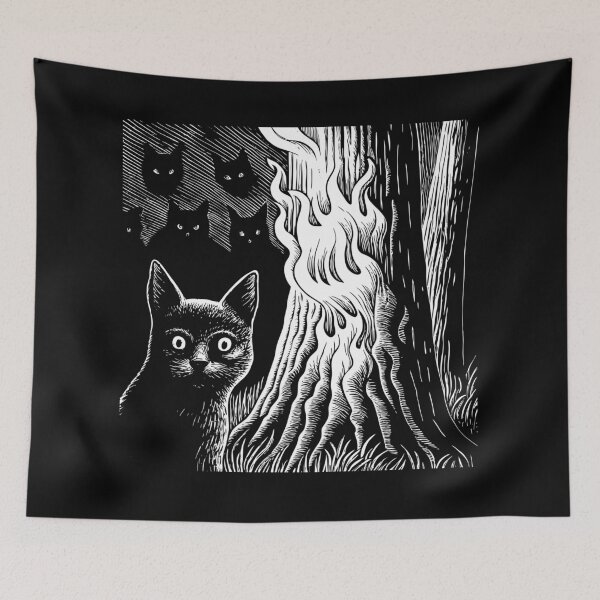 Item preview, Cat is Confronted by Past Lives designed and sold by Mark and Heather.