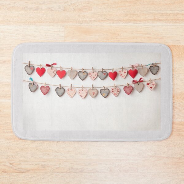 Item preview, Wooden Heart Banner farm house decor designed and sold by Roxane Bay.