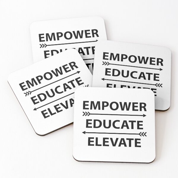 Item preview, Empower Educate Elevate — Uplifting Empowerment Typography Design designed and sold by Dreambytes.