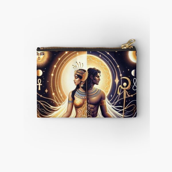 Item preview, Hathor and Osiris | Divine Feminine and Sacred Masculine Egyptian God and Goddess Art designed and sold by AnalajiaDesigns.
