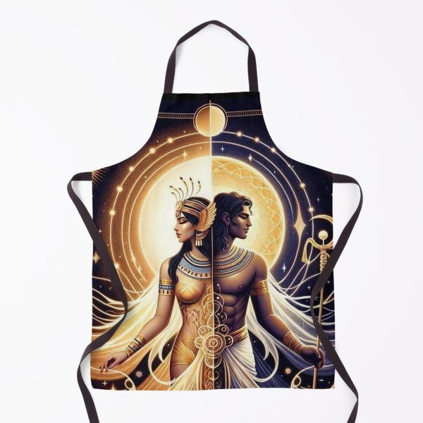 Item preview, Hathor and Osiris | Divine Feminine and Sacred Masculine Egyptian God and Goddess Art designed and sold by AnalajiaDesigns.