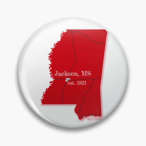 Artikelvorschau, Jackson, MS [Rot] entworfen und verkauft von PhilbonianDezin.