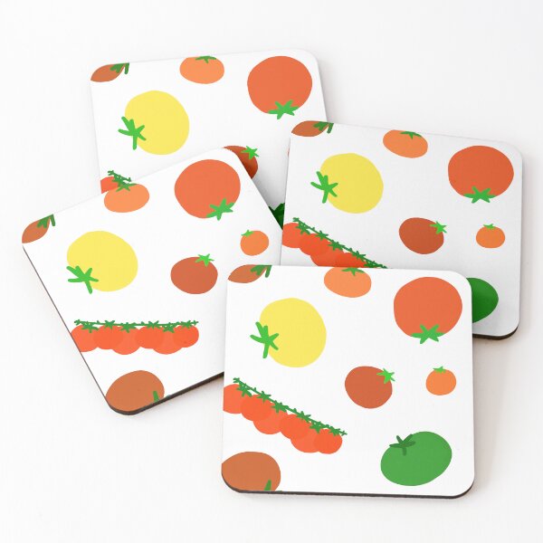 Item preview, Colorful Garden Tomatoes On White designed and sold by MBeesShop.