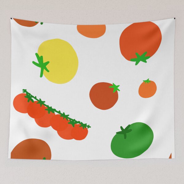 Item preview, Colorful Garden Tomatoes On White designed and sold by MBeesShop.