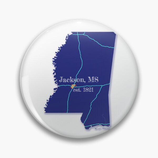 Artikelvorschau, Jackson, MS [Blau] entworfen und verkauft von PhilbonianDezin.