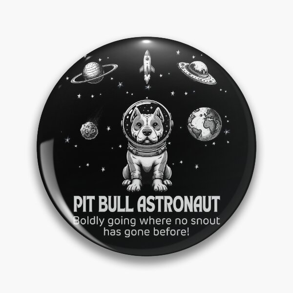 Item preview, Astronaut Pit Bulls Funny Space designed and sold by doodIllustrate.
