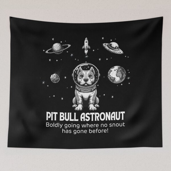 Item preview, Astronaut Pit Bulls Funny Space designed and sold by doodIllustrate.