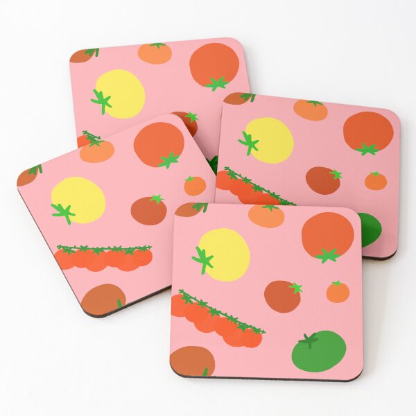 Item preview, Colorful Garden Tomatoes On Pink designed and sold by MBeesShop.