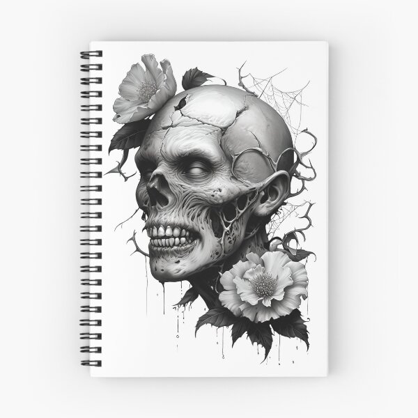Item preview, Zombie Head - Grayscale Undead designed and sold by NightTimeJ.