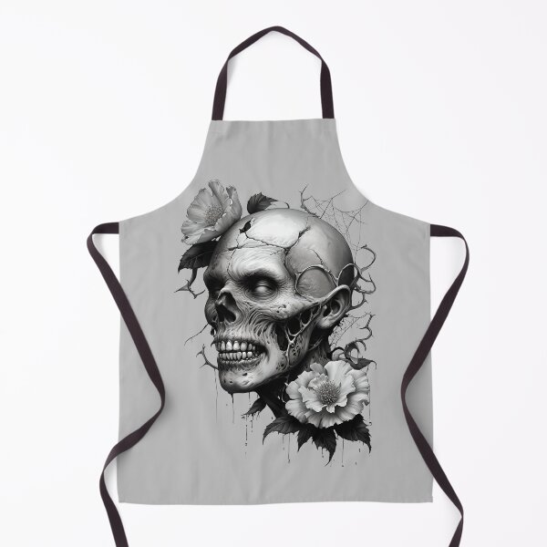 Item preview, Zombie Head - Grayscale Undead designed and sold by NightTimeJ.