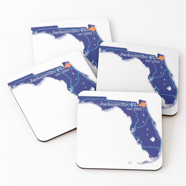 Item preview, Jacksonville, FL [Blue] designed and sold by PhilbonianDezin.