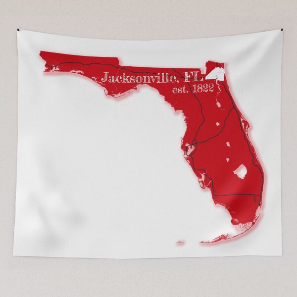 Item preview, Jacksonville, FL [Red] designed and sold by PhilbonianDezin.