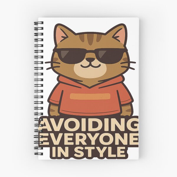 Item preview, Cool Cat avoiding everyone in style designed and sold by CappieLab.