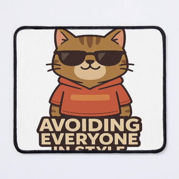 Item preview, Cool Cat avoiding everyone in style designed and sold by CappieLab.