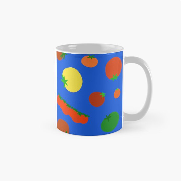 Item preview, Colorful Garden Tomatoes On Blue designed and sold by MBeesShop.