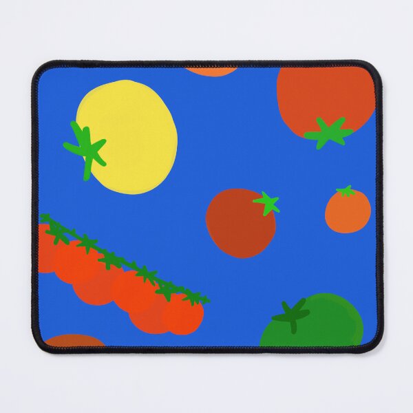 Item preview, Colorful Garden Tomatoes On Blue designed and sold by MBeesShop.