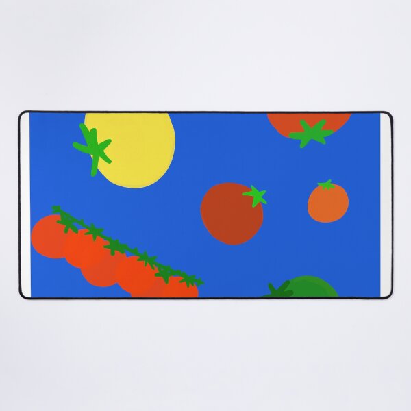 Item preview, Colorful Garden Tomatoes On Blue designed and sold by MBeesShop.