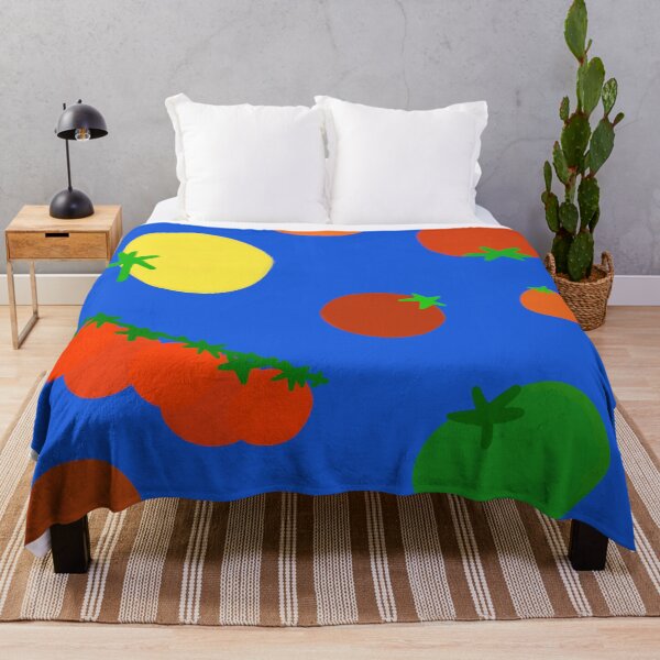 Item preview, Colorful Garden Tomatoes On Blue designed and sold by MBeesShop.