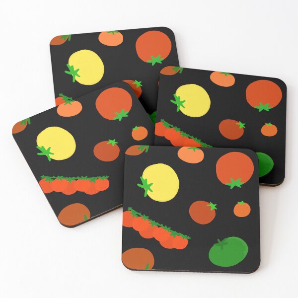 Item preview, Colorful Garden Tomatoes On Black designed and sold by MBeesShop.
