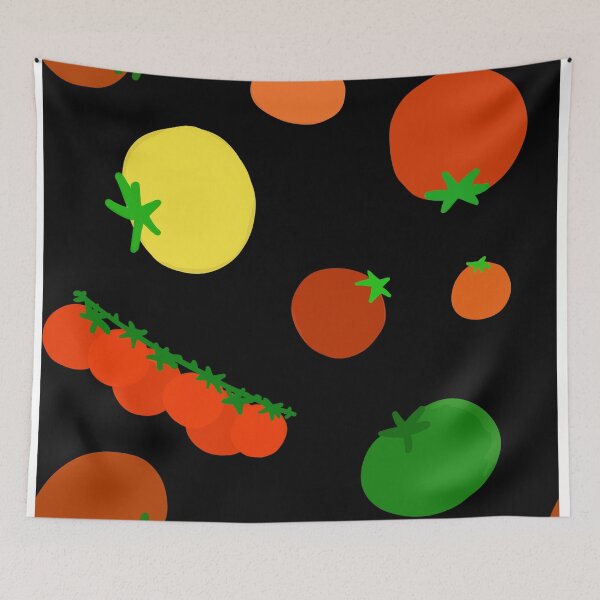 Item preview, Colorful Garden Tomatoes On Black designed and sold by MBeesShop.