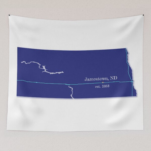 Item preview, Jamestown, ND [Blue] designed and sold by PhilbonianDezin.