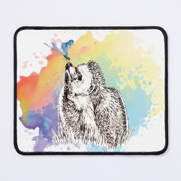 Item preview, Hedgehog in a Field of Color designed and sold by Adams’ Animals.
