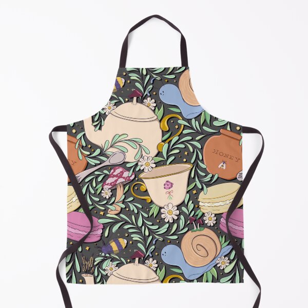 Item preview, Cottagecore Tea Party - Black designed and sold by artfully-swan.