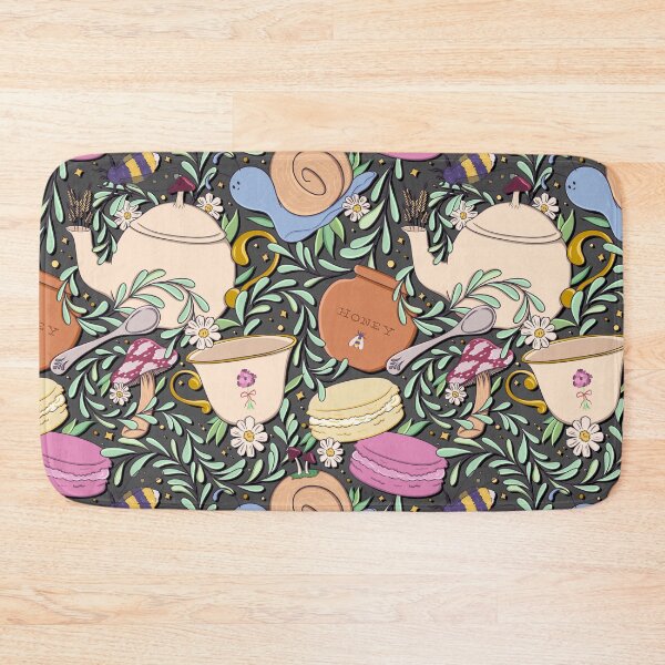 Item preview, Cottagecore Tea Party - Black designed and sold by artfully-swan.