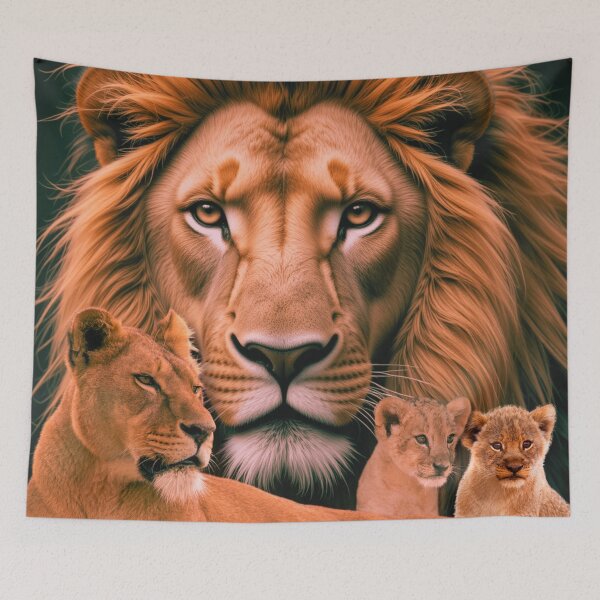 Item preview, Portrait Of A Lion Pride designed and sold by DigitalShoppeIL.