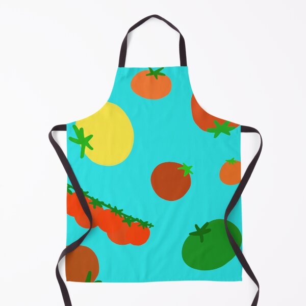 Item preview, Colorful Garden Tomatoes On Light Turquoise Blue Green Teal designed and sold by MBeesShop.