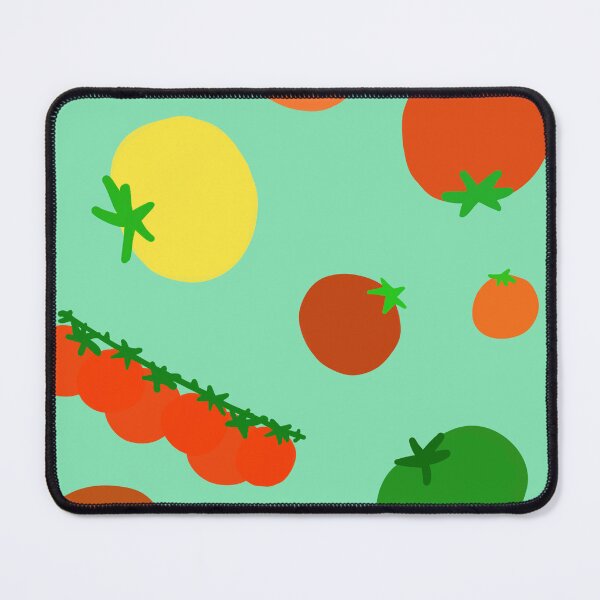 Item preview, Colorful Garden Tomatoes On Light Mint Green Turquoise Blue Teal designed and sold by MBeesShop.