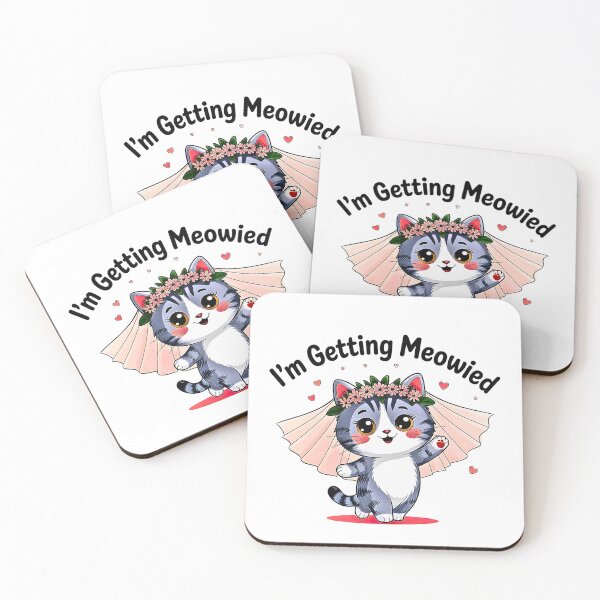 Item preview, I'm Getting Meowied Funny Bachelorette Party Cat Getting Married Kitty Bride designed and sold by URGlden.
