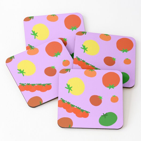 Item preview, Colorful Garden Tomatoes On Light Purple Lilac designed and sold by MBeesShop.