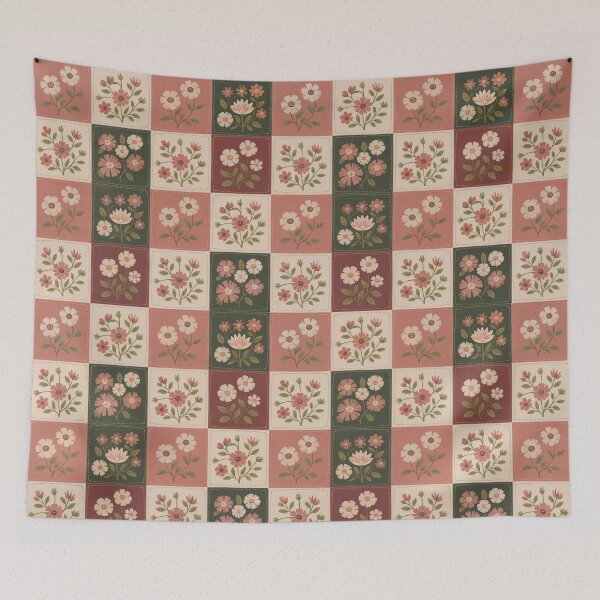 Item preview, Seamless Rustic Floral Patchwork designed and sold by ORA_ORA.