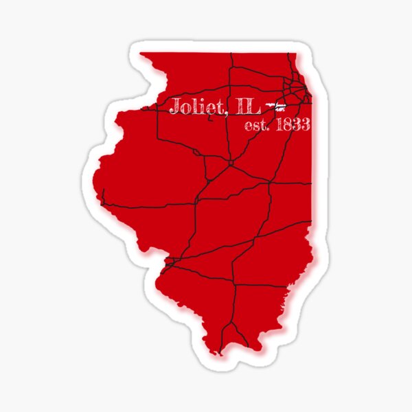 Item preview, Joliet, IL [Red] designed and sold by PhilbonianDezin.