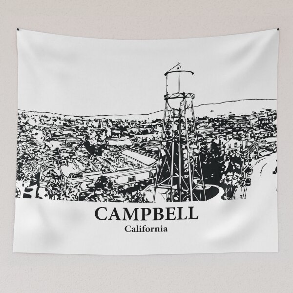 Item preview, Campbell - California designed and sold by Lakeric Cityscapes.