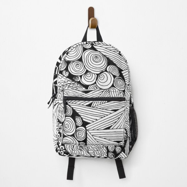 Item preview, Abstract black and white doodle. designed and sold by Mabocoh.