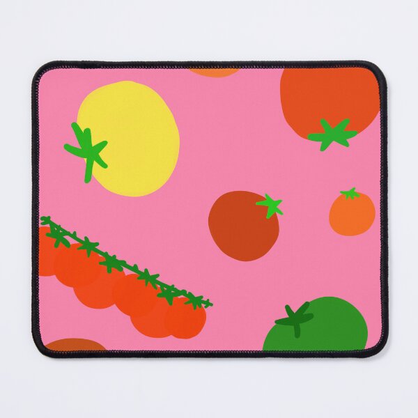 Item preview, Colorful Garden Tomatoes On Bubble Gum Pink designed and sold by MBeesShop.