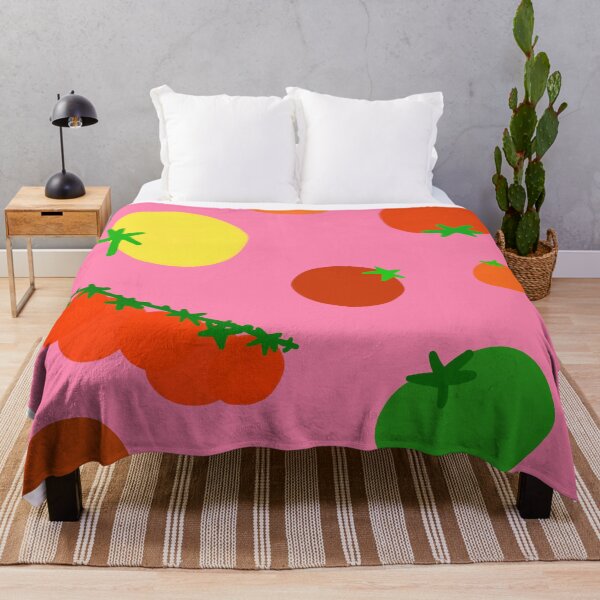 Item preview, Colorful Garden Tomatoes On Bubble Gum Pink designed and sold by MBeesShop.