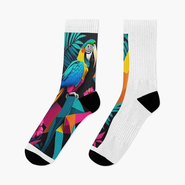 Item preview, Cubist Exotic Birds Geometric Art Design designed and sold by Max Store.