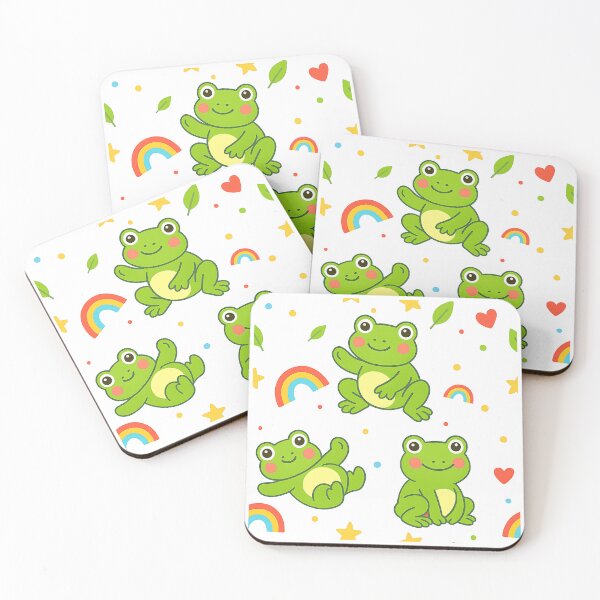 Item preview, Cute Frog Pattern designed and sold by FreeGlim.