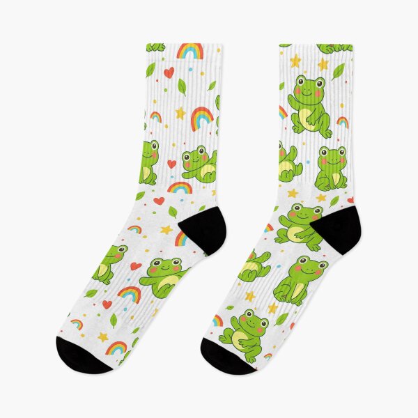Item preview, Cute Frog Pattern designed and sold by FreeGlim.