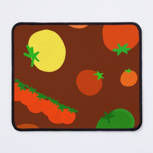 Item preview, Colorful Garden Tomatoes On Brown Brick Red Maroon designed and sold by MBeesShop.