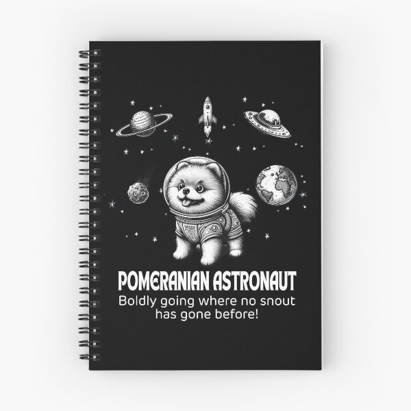 Item preview, Astronaut Pomeranian Funny Space designed and sold by doodIllustrate.