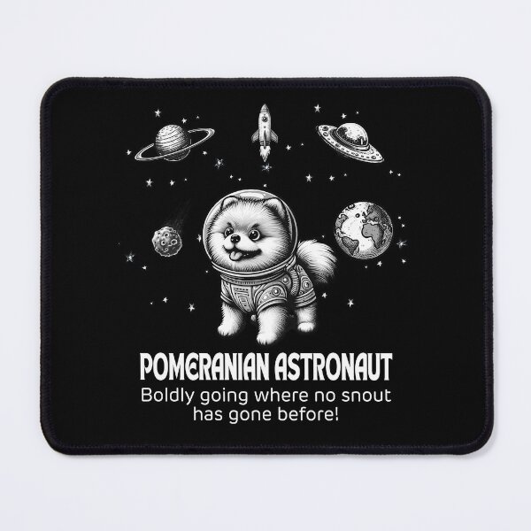 Item preview, Astronaut Pomeranian Funny Space designed and sold by doodIllustrate.