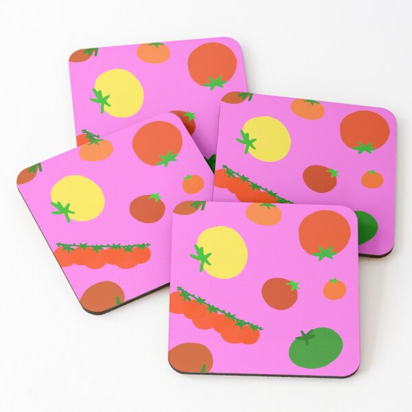 Item preview, Colorful Garden Tomatoes On Light Purple Pink Periwinkle designed and sold by MBeesShop.