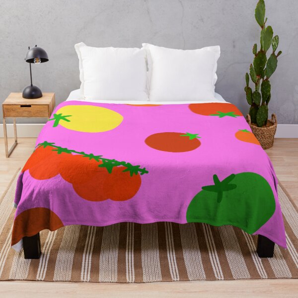 Item preview, Colorful Garden Tomatoes On Light Purple Pink Periwinkle designed and sold by MBeesShop.